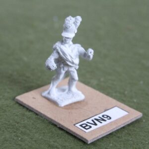 Artilleryman manning gun.