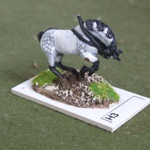 Heavy Horse half rearing head down.